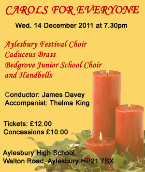 'Carols For Everyone' Concert - Wed 14 December 2011
